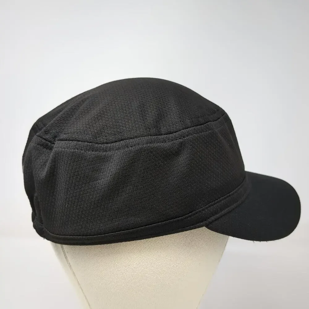 Adidas Army Cap Black One Size Mesh Performance Breathable Textured Cadet Hat